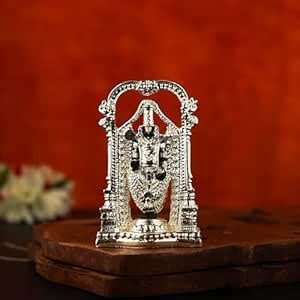 Buy sri rudra 3" Silver Plated Arch Balaji | Silver Plated 3" Balaji ...