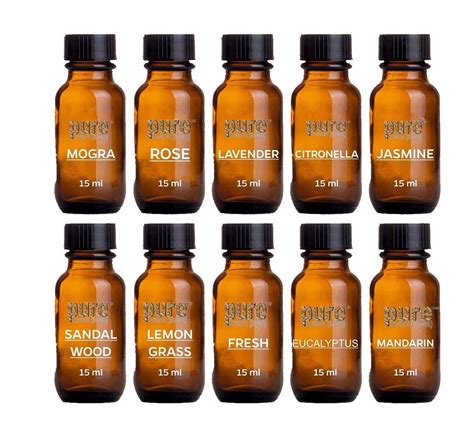 Pure Source India Aroma Diffuser Oil (Lavender, Jasmine, Citronella ...