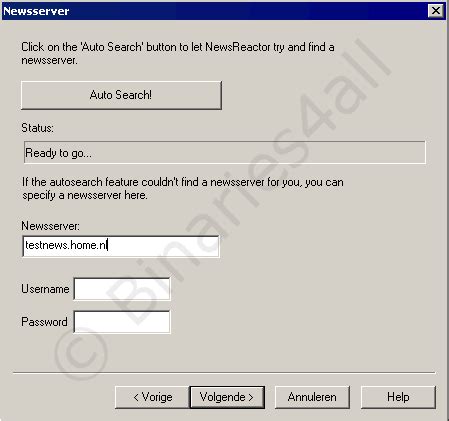 NewsReactor tutorial - Configuration | Binaries4all Usenet Tutorials