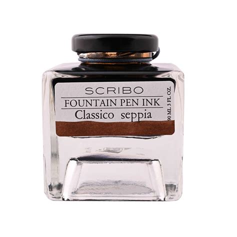 Scribo Classico Seppia Ink Bottle, Brown - 90ml – Makoba