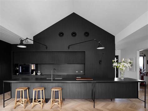 A Black Kitchen Is A Bold Design Choice For This Home - Architecture ...