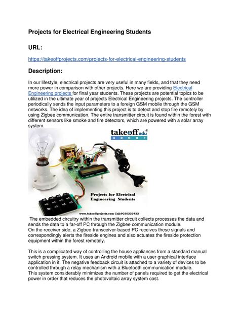 PPT - Projects for Electrical Engineering Students-converted PowerPoint ...