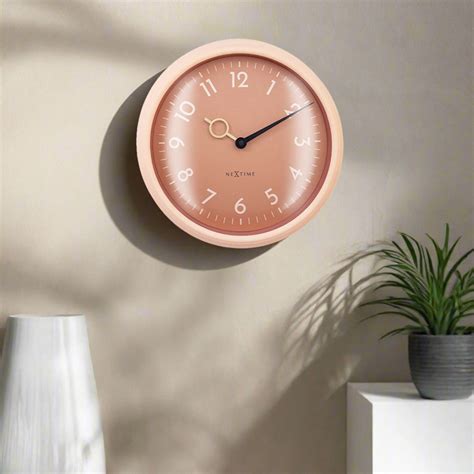 Nextime Golden Hour Wall Clock 30cm - Peach | Modern Quests
