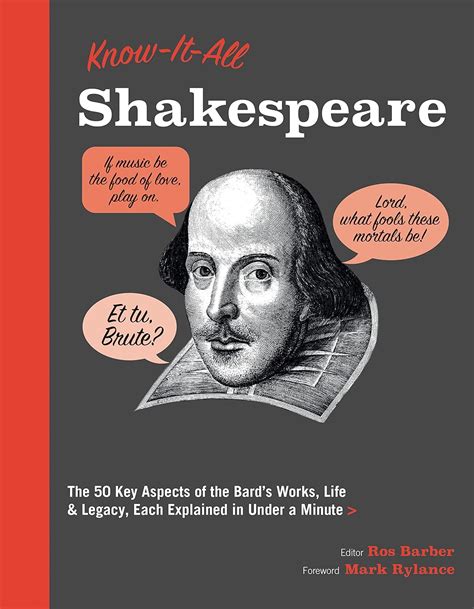Buy Know-It-All Shakespeare: The 50 Key Aspects of the Bard's Works ...