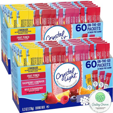 Amazon.com : Crystal Light Water Flavoring Enhancer Variety Bulk, 120 ...