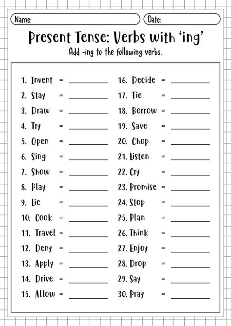 Go Verb ING Worksheet 的图像结果