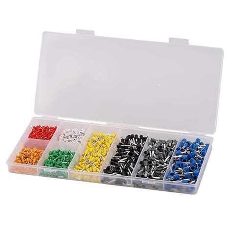 800 pcs Wire Connectors Insulating Ferrule Ring Kit Electrical Wire ...