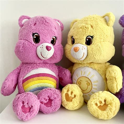 Cheer Bear pink Care Bear plush from 2015. In very... - Depop