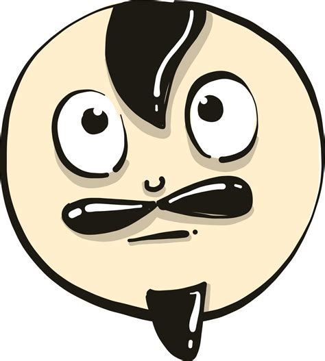 Human face, illustration, vector on white background. 13716142 Vector Art at Vecteezy
