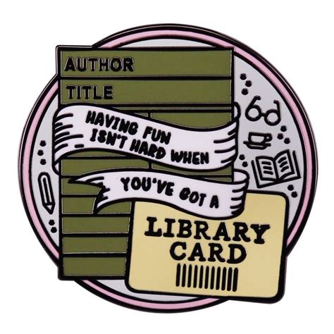 Image result for Free Library Card Pin