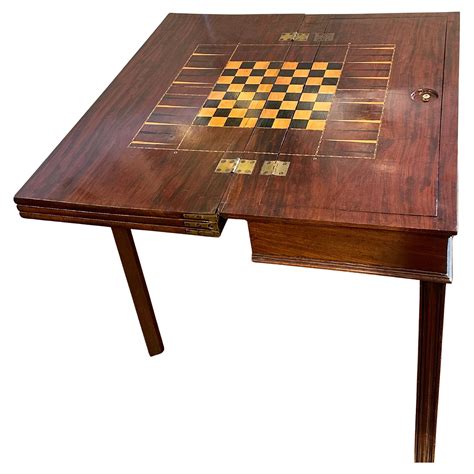 Antique Rosewood Folding Game Table For Sale at 1stDibs
