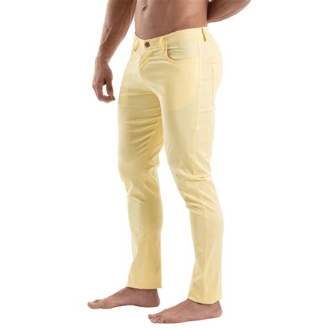 Men's Chino Pants Yellow – Chic & Comfortable | TOF Paris