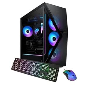 iBUYPOWER Slate MESH Gaming PC Desktop Computer AMD Ryzen 9 9900X CPU ...