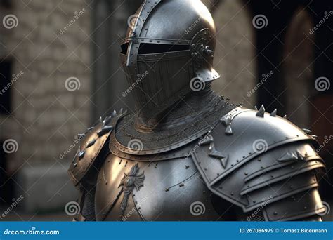 Closeup on the Armor of a Medieval Knight Stock Illustration ...