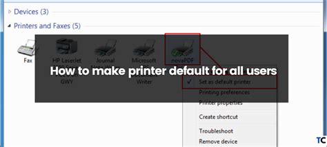 How to Make Printer Default 的图像结果