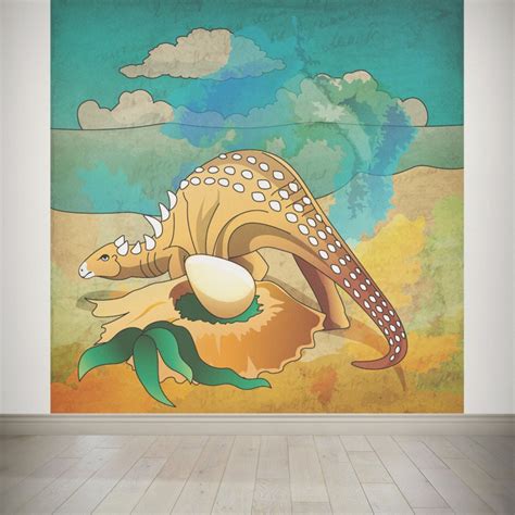NISH! Dinosaur Wall Mural Wallpaper for Kids Room #004 (Vinyl Wall ...