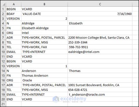 Image result for Excel to VCF Tutorial