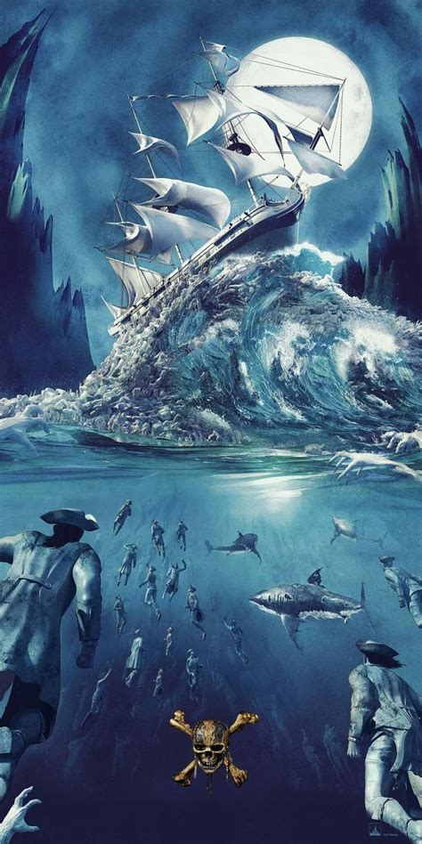 2011奇幻历险巨作《加勒比海盗4:惊涛骇浪》超清电影海报