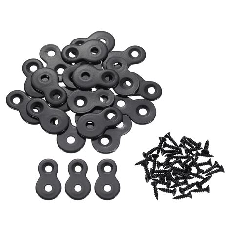 Uxcell 20 Pcs Figure 8 Fastener with Screws, Table Top Mounting Clips ...