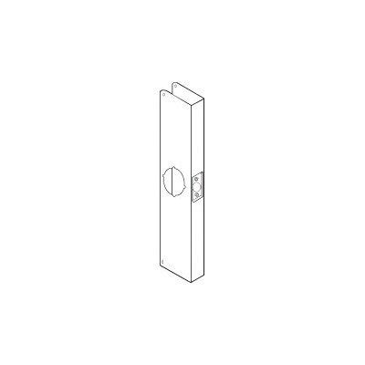 Don-Jo 20C-CW 22 Gauge Stainless Steel Wrap-Around Plate, Satin ...