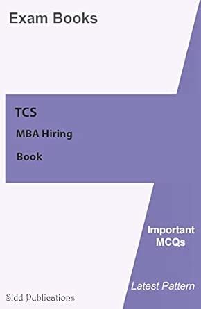 Buy TCS MBA Hiring Exam Book Book Online at Low Prices in India | TCS ...