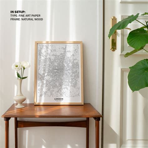 London city map poster: Buy Premium Framed Old & Modern Map Art Prints ...