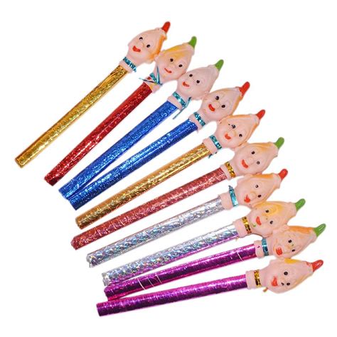 LUCKY B 10 Pcs Shaka Laka Boom Boom Pattern Pencil (big size hight 13cm ...