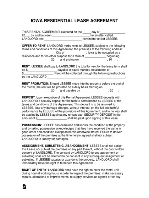 2015 Form IA Residential Lease Agreement Fill Online, Printable ...