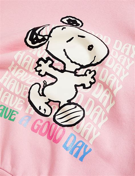 Buy Cotton Rich Snoopy™ Hoodie at Marks & Spencer