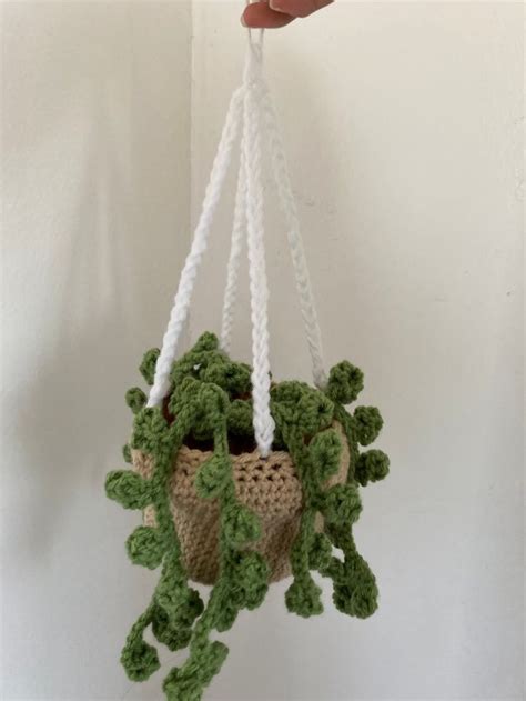 crochet hanging plant
