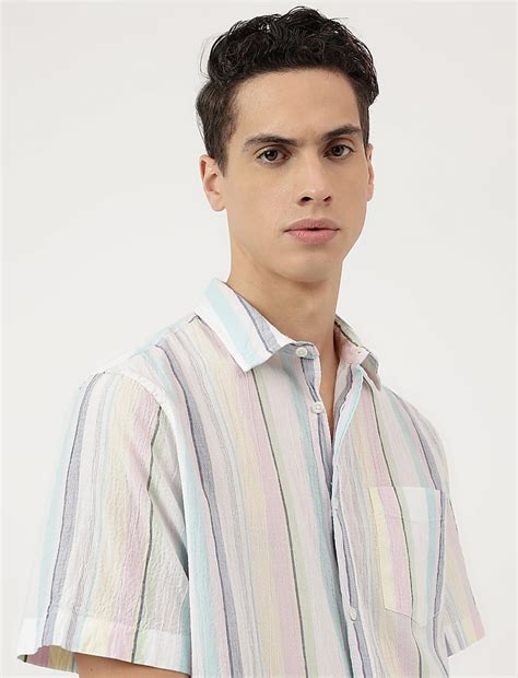 Buy Cotton Mix Spread Collar Shirt at Marks & Spencer