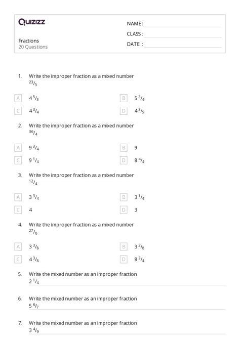 50+ Fractions as Parts of a Set worksheets for 6th Class on Quizizz ...