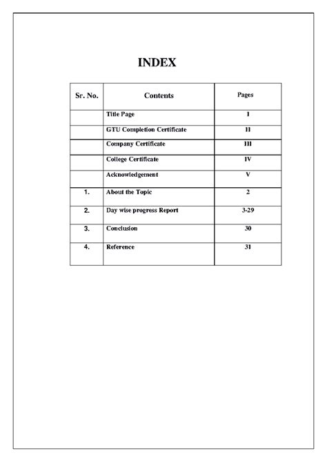 Summer Internship Report - INDEX Sr. No. Contents Pages Title Page I ...