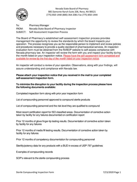 Fillable Online bop nv uploadedFiles/bopnvgov/content/Forms/Sterile ...