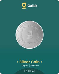 GULLAK 20 g Silver Coin Price in India - Buy GULLAK 20 g Silver Coin ...