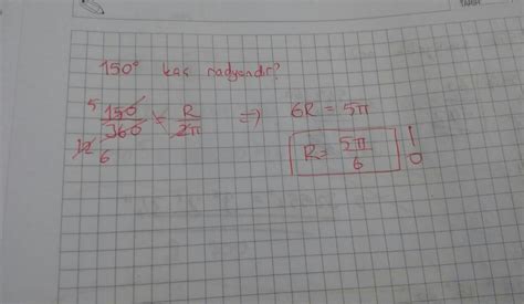 150 derece kaç radyandır? - Eodev.com