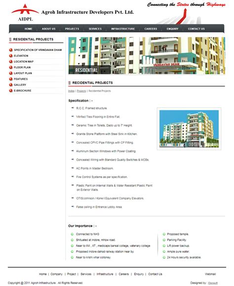 AGROH INFRASTRUCTURE DEVELOPERS - Web Design Development Company, ERP ...