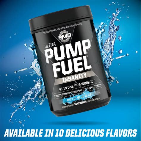 Buy PMD Sports Ultra Pump Fuel Insanity - Pre Workout Drink Mix for ...