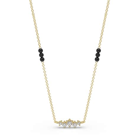 THE FIVE PROMISES MANGALSUTRA - BDMS09-LAB-18K-YG