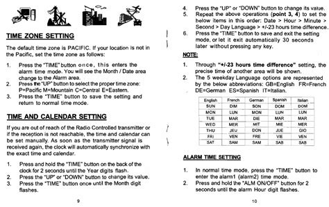 Sharp Atomic Clock Instruction Manual 的图像结果