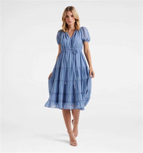 Buy Sophie Petite Tiered Midi Dress Forever New CP-27460001