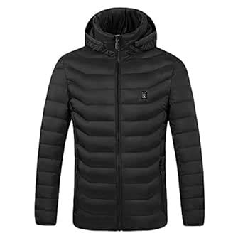 Buy Yashidun® Unisex USB Electric Heated Cotton-Padded Jacket with Hood ...