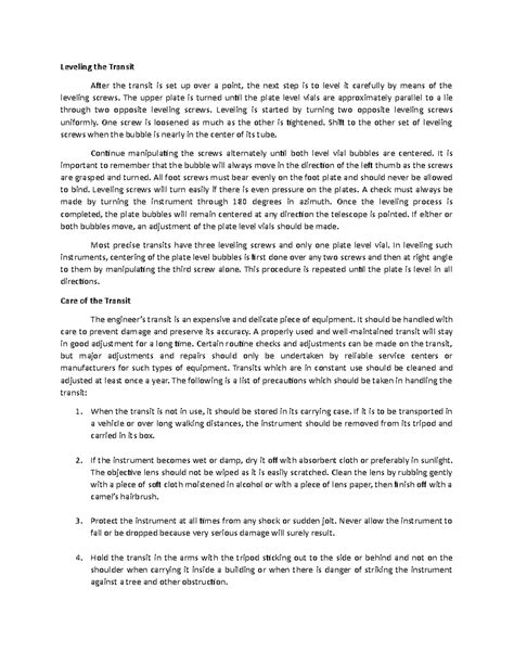 Setup Transit Leveling 的图像结果