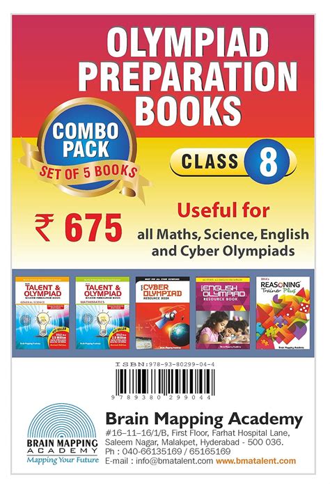 Olympiad preparatory books -combi pack (4 books) Class 8 | Mathematics ...