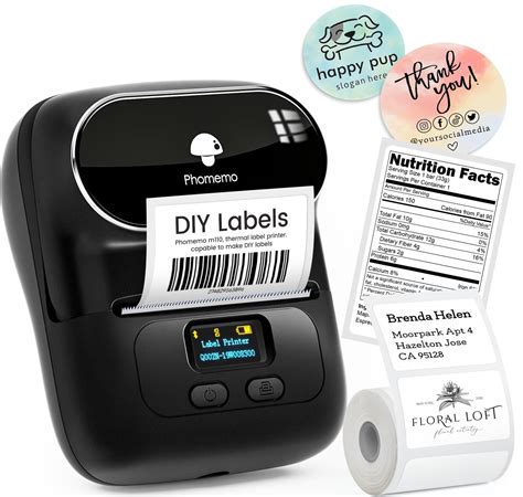 Phomemo M110 Label Maker - Max. Print Width 1?'', Bluetooth Portable ...
