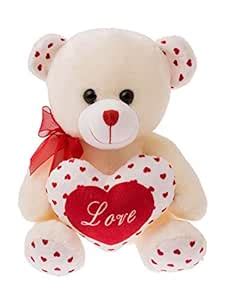 Buy Dimpy Stuff Bear with Heart Animal Stuffed Soft Plush Toys for Kids ...