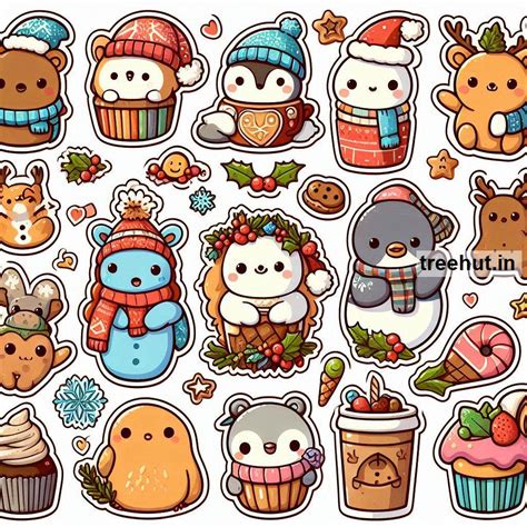 Printable Winter Stickers and 20 Craft Activities for Kids, Adults ...