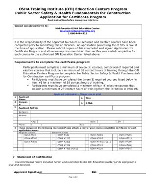Mid-America OSHA Certificates: OSHA Authorized Training Doc Template ...