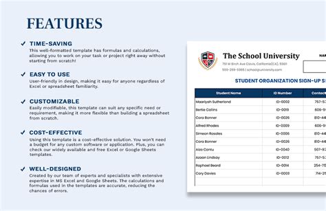 Class President Sign Up Sheet 的图像结果