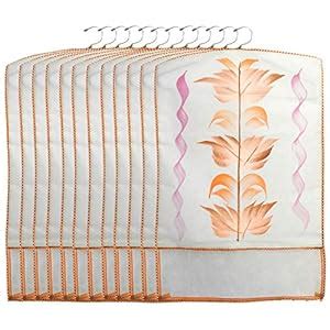 Kuber Industries Printed 12 Piece Non Woven Hanging Saree Cover ...